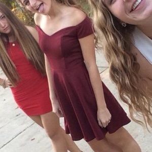 Missguided Maroon Dress